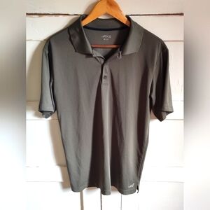 bcg Men's Activewear Polo Shirt | Green Greige Grey | Medium